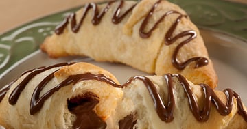 Croissants Au Chocolat Pour Le Déjeuner