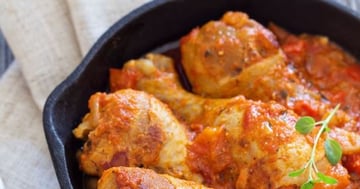 Cuisse de Poulet aux Tomates à la Bière