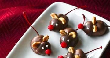 Douceurs de Noël: De Mignonnes Souris Cerise et Chocolat