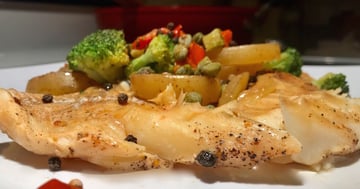 Filet de Morue en Papilotte avec Légumes