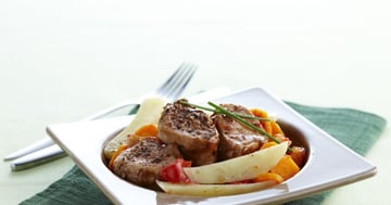 Filet Mignon au Poivre et ses Légumes