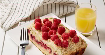 Gâteau au Café, à L'orange et aux Framboises