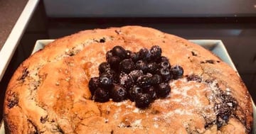 Gâteau aux Bleuets et Sirop D'érable
