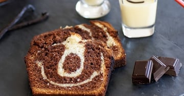 Gâteau Marbré à la Vanille, au Chocolat et au Café