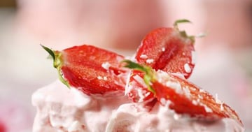 Gâteau Nuage Glacé aux Fraises