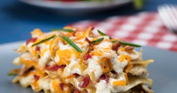 Lasagne Ranch au Poulet et au Bacon