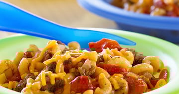 Macaroni au Boeuf, aux Tomates et au Fromage Vite Fait