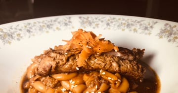 Macaroni Chinois Succulent avec Lanières de Boeuf