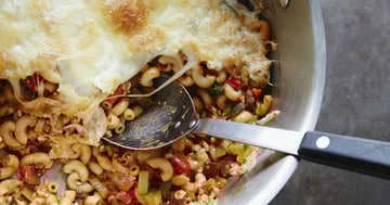 Macaroni Gratiné aux Poivrons