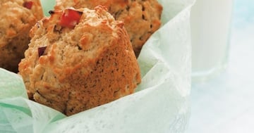 Muffins à l'Avoine, aux Pommes et à l'Érable