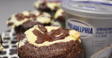 Muffins au Chocolat et Fromage à la Crème