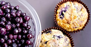 Muffins aux Bleuets et à L'orange