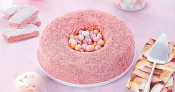 Nid de Pâques au Biscuit Rose