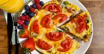 Omelette aux Légumes et Jambon