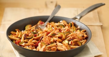 Pâtes au Poulet à la Méditerranéenne Adaptées Santé