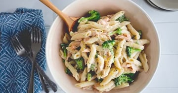 Pâtes Crémeuses au Saumon et au Brocoli