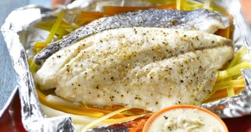 Papillote de Poisson et Julienne de Légumes