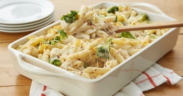 Penne au Poulet Alfredo Cuits au Four