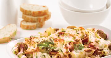 Pennes Alfredo aux Saucisses