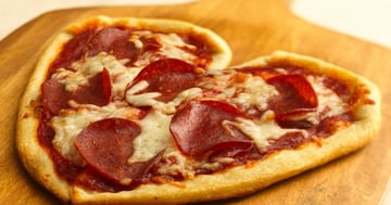 Pizzas de la Saint-Valentin