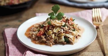 Poêlée de Boeuf Haché au Chou