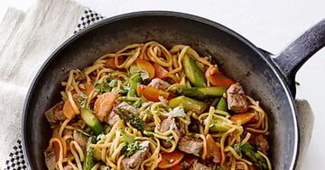 Poêlée de Nouilles au Bœuf