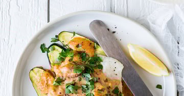 Poisson et sa Farce aux Fruits de Mer