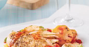 Poitrines de Poulet à L'italienne et Légumes au Four