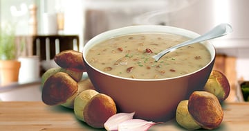 POTAGE AUX CHAMPIGNONS DES BOIS