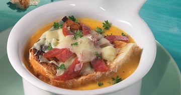 Potage de Patates Douces au Gratin