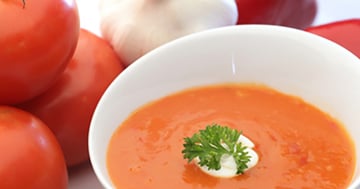 Potage de Tomates et de Poivrons Rouges