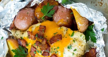 Poulet et Patates Ranch et Bacon sur le Barbecue