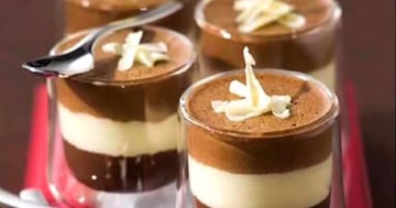 Facile de Verrine aux 3 Chocolats