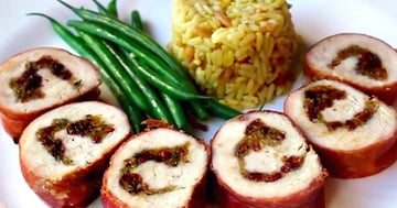 Des Rouleaux de Poulet et De Jambon pour La St-Valentin