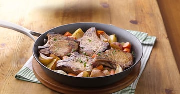 Repas de Côtelettes de Porc à la Poêle