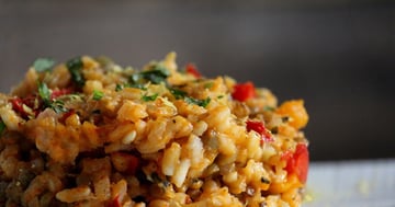 Risotto aux Poivrons Rôtis