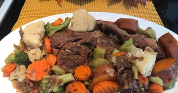 Rôti de Boeuf avec Légumes à la Mijoteuse