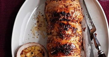 Rôti de Porc Farci à la Pomme et au Bacon