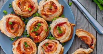 Roulés Feuilletés Jambon-Fromage