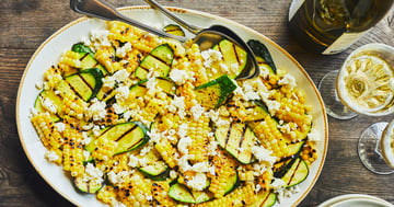 Salade de Maïs et de Courgettes Grillés