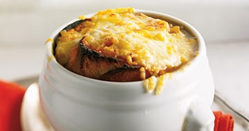 Soupe à l'oignon Gratinée