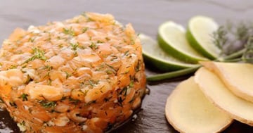 Tartare de Saumon au Gingembre Frais (St-Valentin)