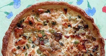 Tarte Feuilletée aux Oignons Nouveaux