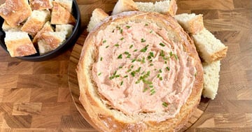 Trempette au Saumon Fumé et Crevettes