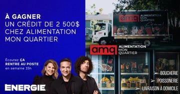 Concours Energie 94,3 - Remplissez votre frigo grâce à Alimentation Mon Quartier!