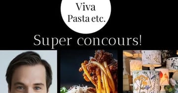 Concours Bistro Viva Pasta- Gagnez deux billets pour le spectacle de Luc Langevin une lampe et un certificat cadeau de 100$ au Bistro Viva Pasta!