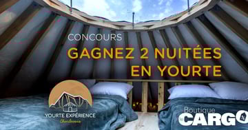Concours Viva Média- Gagnez 2 nuitées pour 1 à 4 personnes à Yourte Expérience Charlevoix!