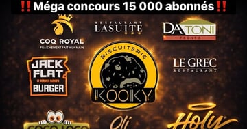 Concours Kooky Biscuiterie- Gagnez une carte cadeau dans un des restaurants locaux!