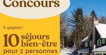 Concours Gagnez un Weekend de détente au Baluchon Éco-villégiature!