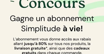 Concours Gagnez un abonnement Simplitude pour la vie!